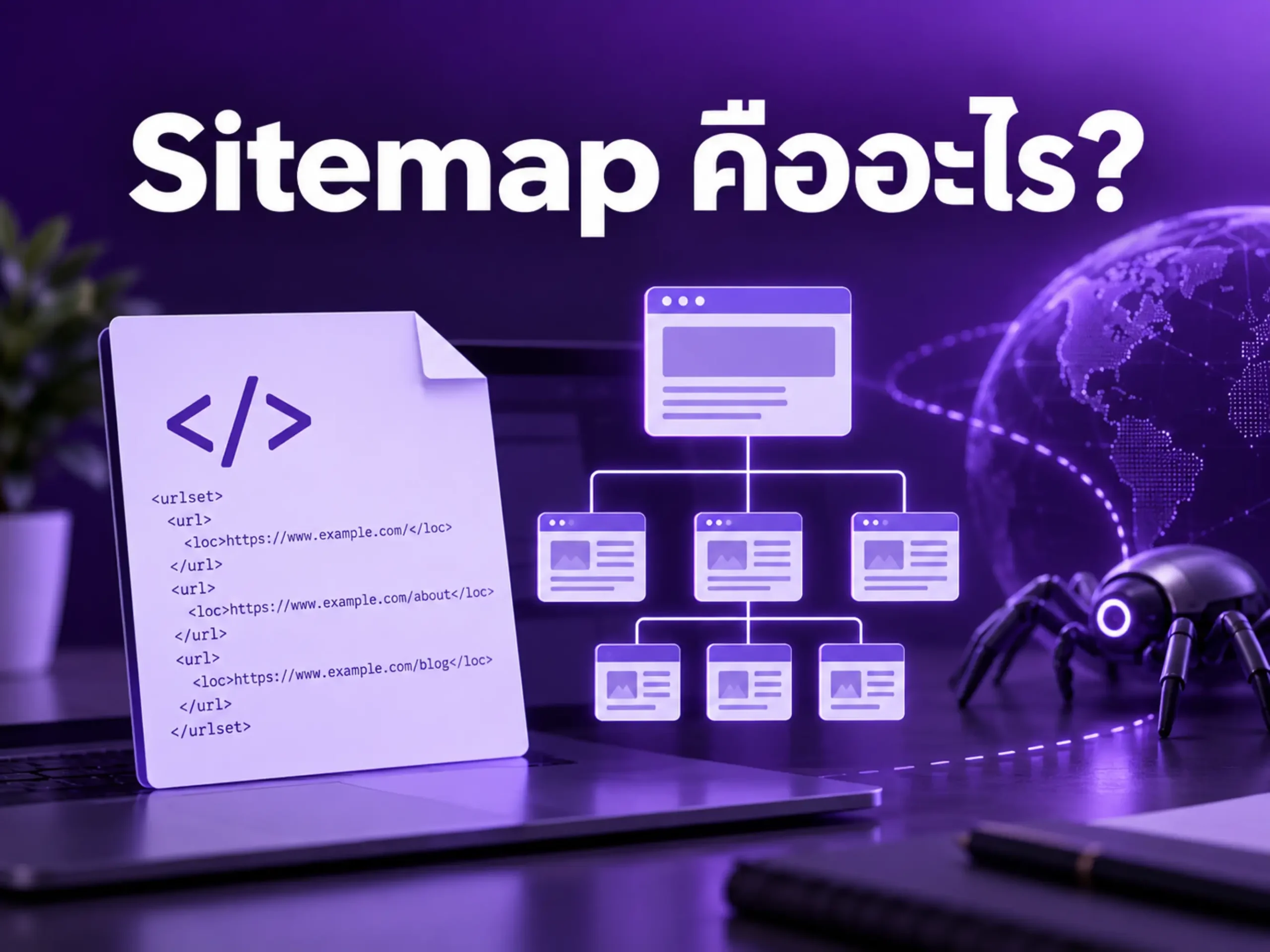 Sitemap คืออะไร? วิธีช่วยให้ Google เข้าใจโครงสร้างเว็บไซต์ 1 10018 sitemap Horizontal