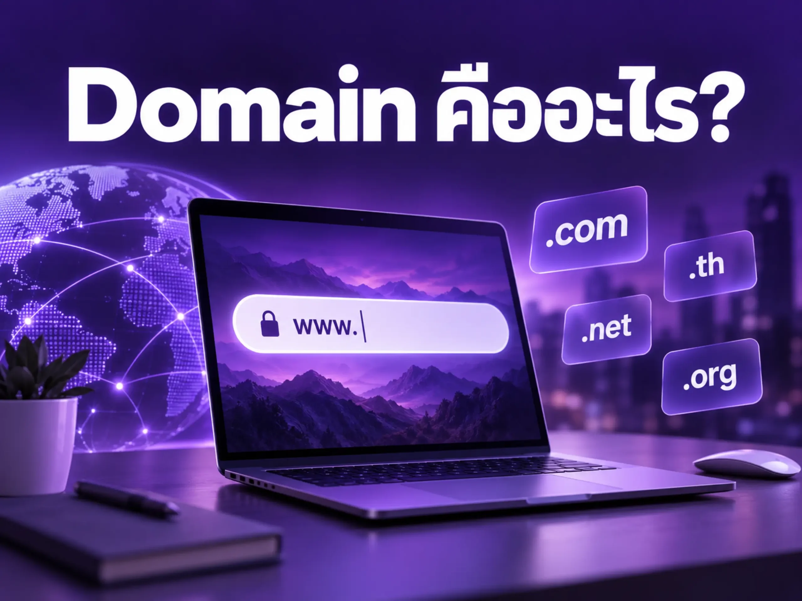 Domain คืออะไร? วิธีเลือกชื่อโดเมนให้เหมาะกับธุรกิจและจดจำง่าย 1 10045 domain name Horizontal