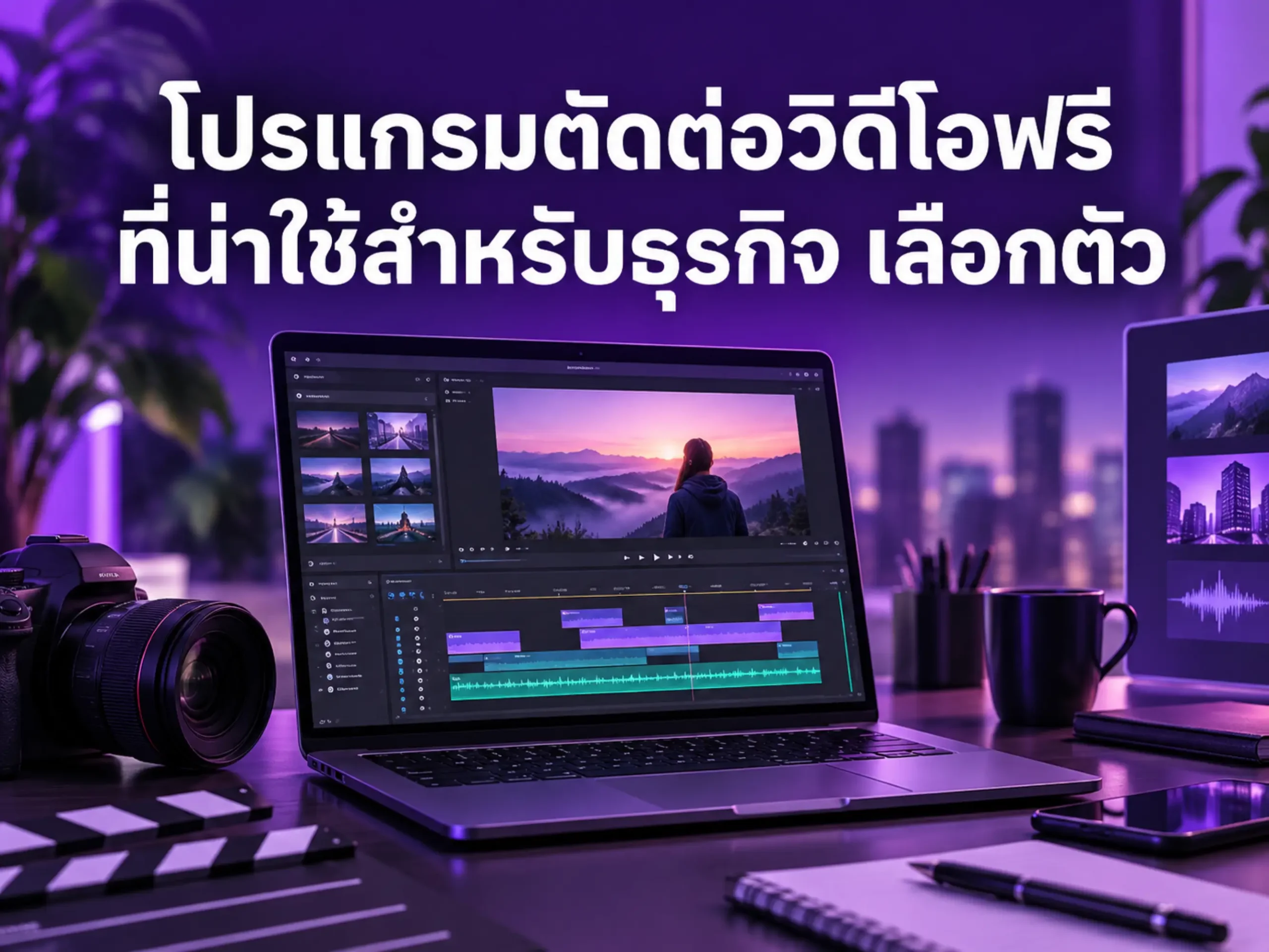 โปรแกรมตัดต่อวิดีโอฟรีที่น่าใช้สำหรับธุรกิจ เลือกตัวไหนดี? 1 1030 free video editing software Horizontal