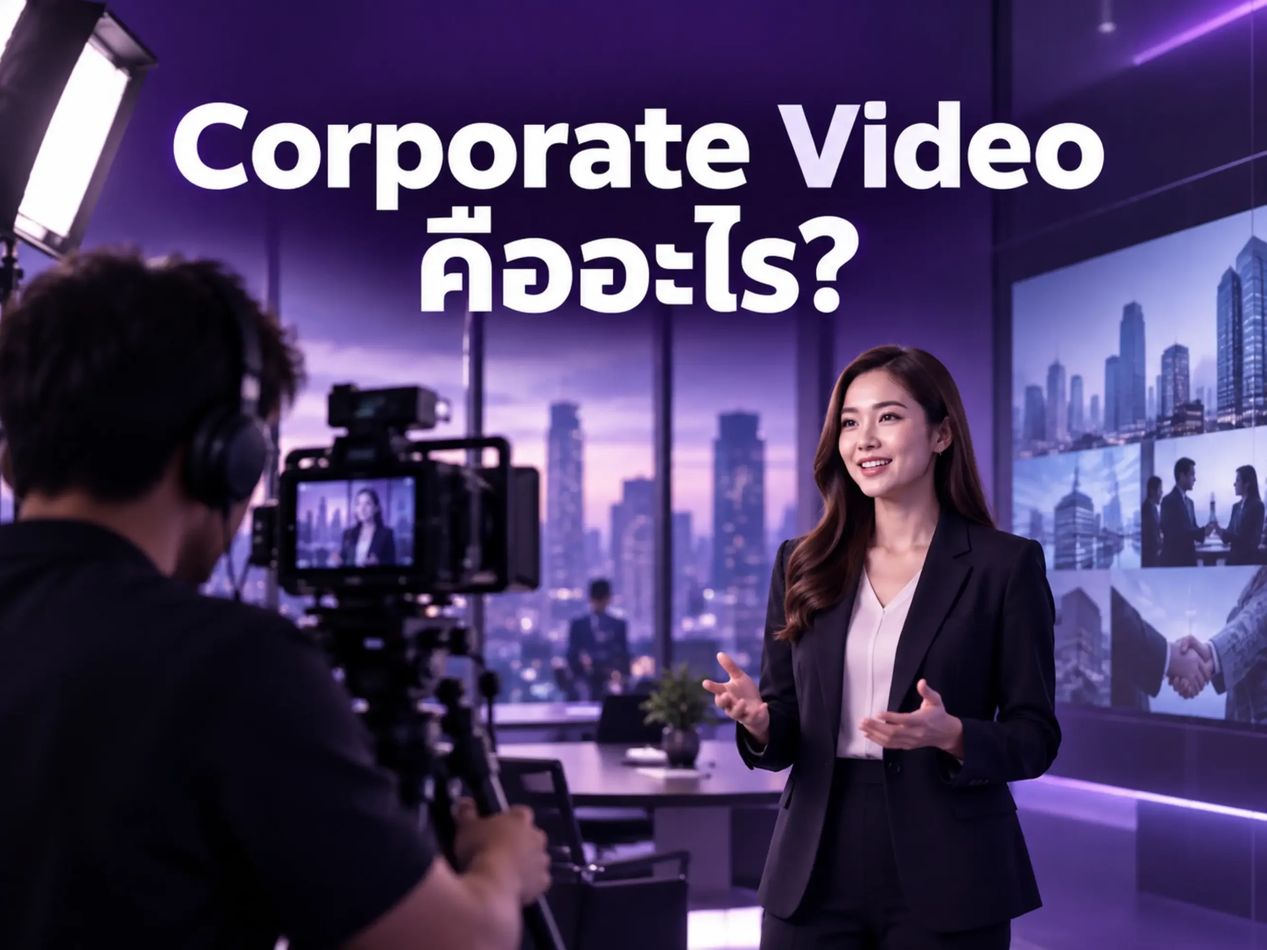 Corporate Video คืออะไร? วิดีโอองค์กรที่ทุกธุรกิจควรมีเพื่อสร้างความน่าเชื่อถือและเติบโตอย่างมืออาชีพ 1 1033 corporate video Horizontal