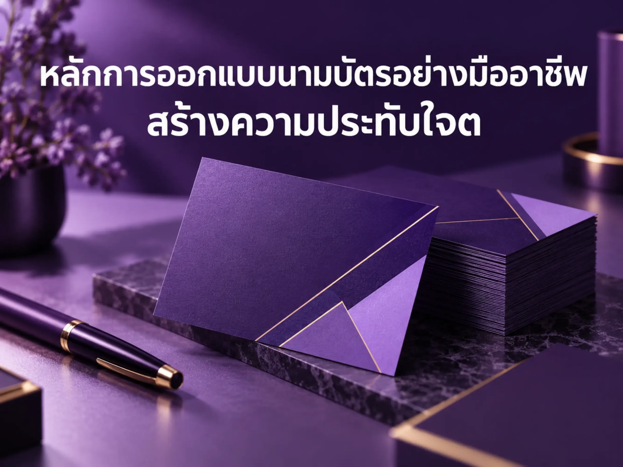 หลักการออกแบบนามบัตรอย่างมืออาชีพ สร้างความประทับใจตั้งแต่แรกพบ 1 1411 business card design Horizontal