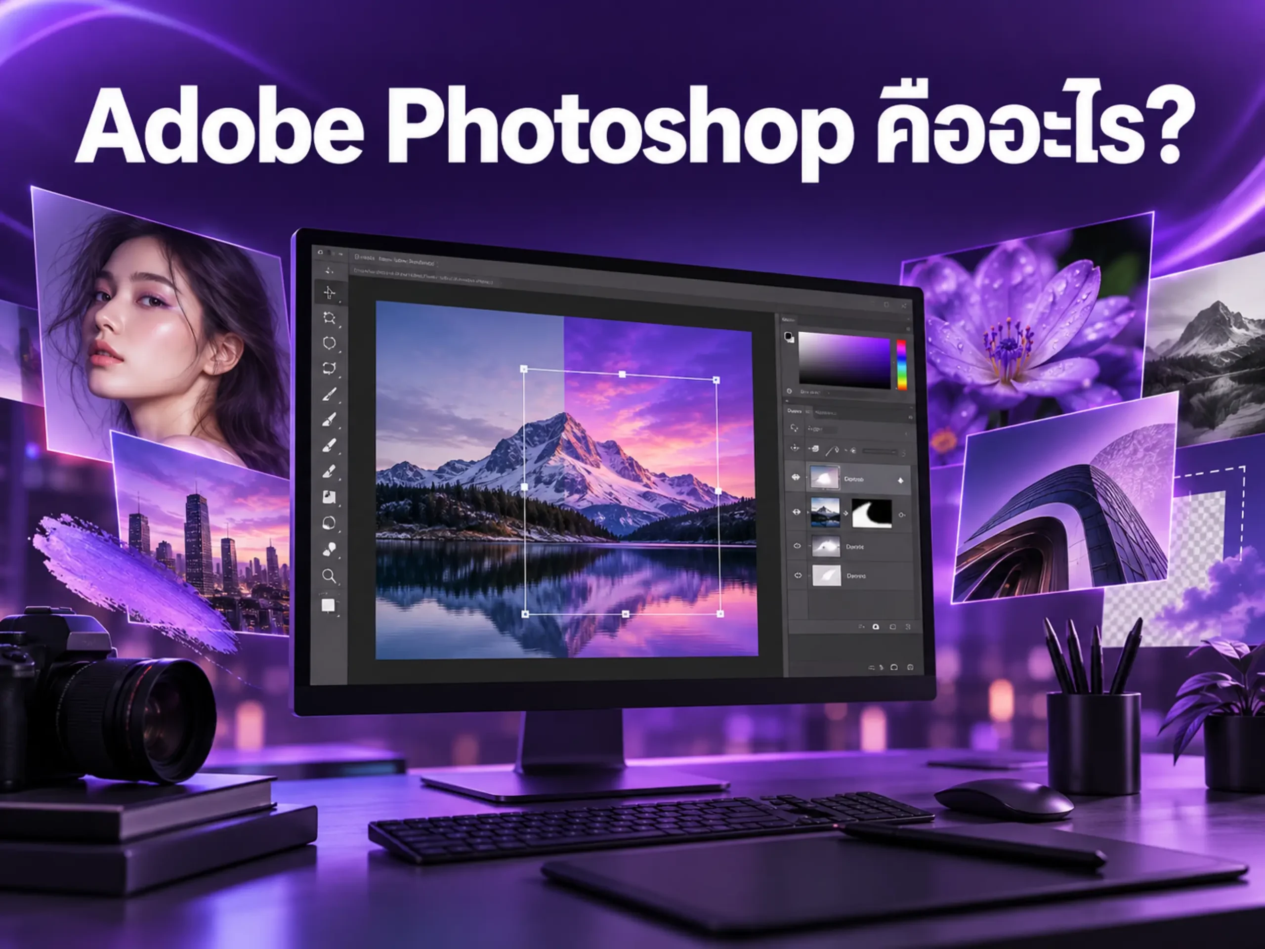 Adobe Photoshop คืออะไร? โปรแกรมแต่งรูปยอดนิยมที่นักออกแบบต้องรู้ 1 4535 adobe photoshop Horizontal
