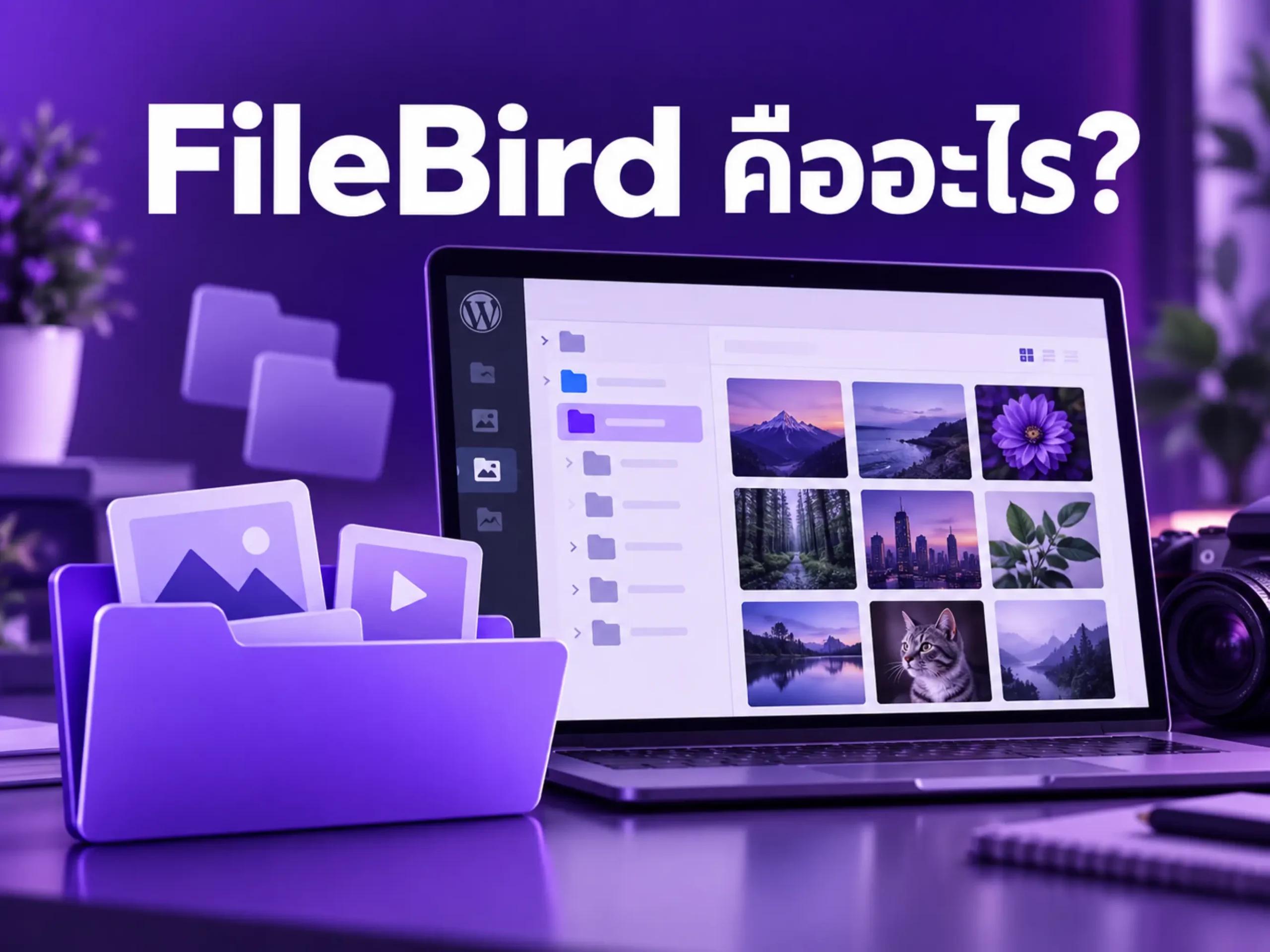 FileBird คืออะไร? เครื่องมือจัดการไฟล์สื่อใน WordPress ที่ใช้งานง่าย 1 4576 filebird Horizontal