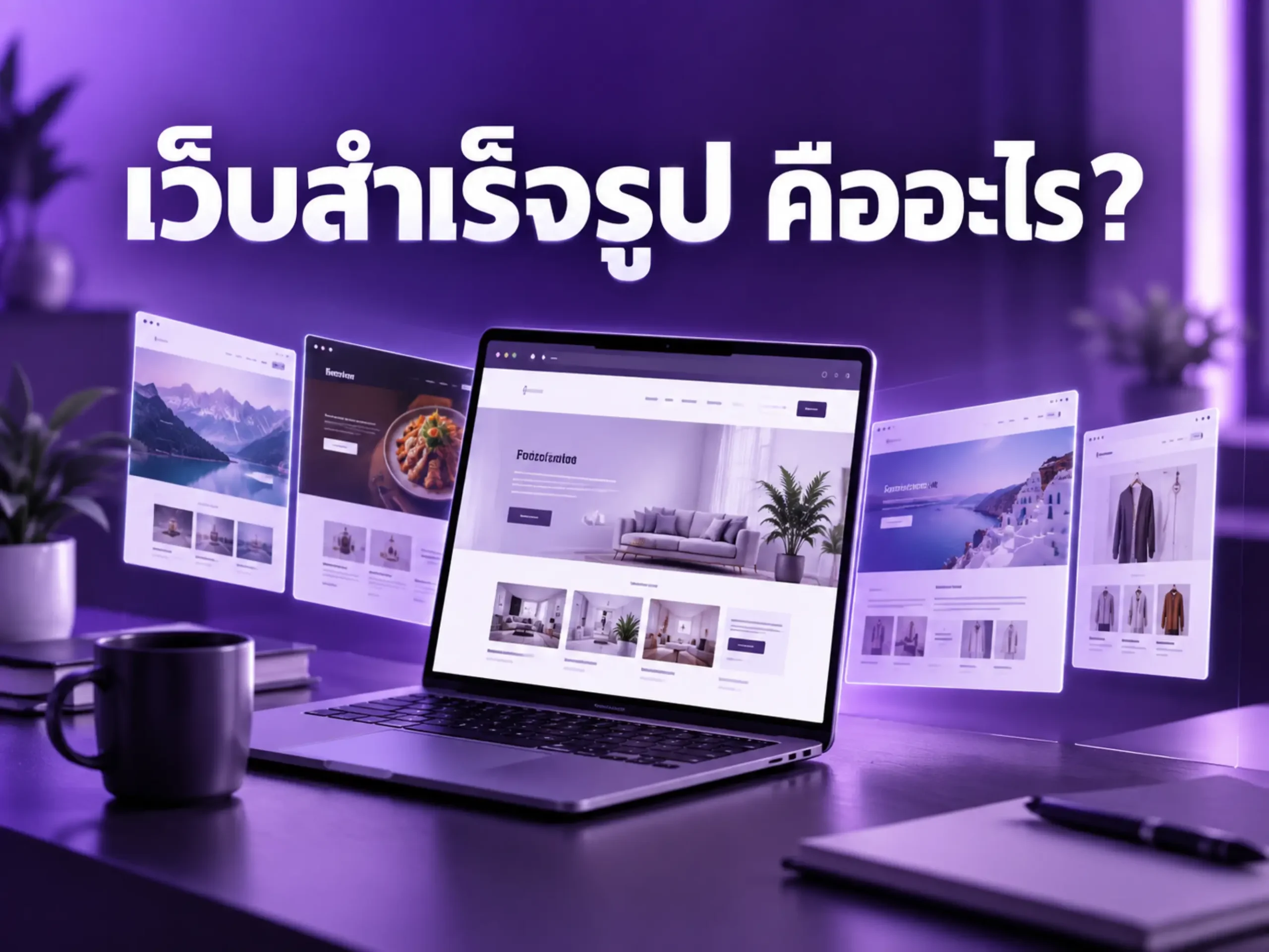 เว็บสำเร็จรูป คืออะไร? เหมาะกับใคร และควรเลือกใช้เมื่อไหร่ 1 850 ready made website Horizontal